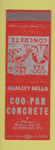 Matchbook Cover - Coo Par Concrete Richwood KY