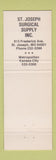 Matchbook Cover - St Joseph Surgical Supply Inc MO