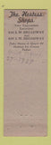 Matchbook Cover - Hostess Malted Milk Shops Portland OR WEAR