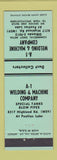Matchbook Cover - A1 Welding Machine White Lake MI