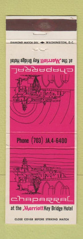Matchbook Cover - Chaparral Marriott Key Bridge Hotel CHAIN