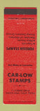Matchbook Cover - Car Low Stamps Santa Ana CA