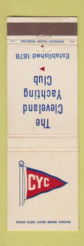 Matchbook Cover - The Cleveland Yachting Club OH