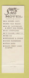 Matchbook Cover - Sunset Motel Rutland VT Superior Motel
