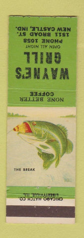 Matchbook Cover - Wayne's Grill New Castle IN