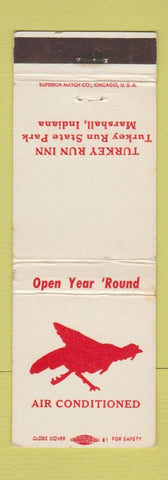 Matchbook Cover - Turkey Run Inn Marshall IN