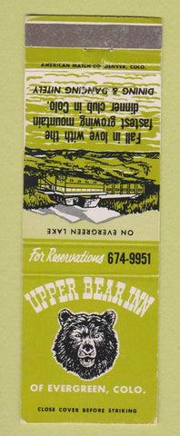 Matchbook Cover - Upper Bear Inn Evergreen Colorado