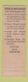 Matchbook Cover - Bower Roller Bearing Capital Machine Sacramento CA