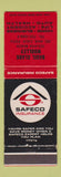 Matchbook Cover - Basil Clark Woolley Insurance Del Mar CA Safeco WEAR