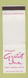 Matchbook Cover - Gratiot Inn Port Huron MI