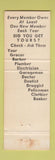 Matchbook Cover - Eagles Club Hanover PA WORN