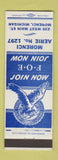 Matchbook Cover - Eagles Club Morenci MI