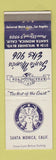 Matchbook Cover - Elks Club Santa Monica CA