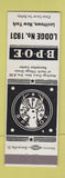 Matchbook Cover - Elks Club Levittown NY