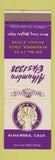 Matchbook Cover - Elks Club Alhambra CA