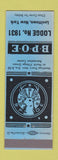 Matchbook Cover - Elks Lodge Levittown NY BLUE