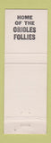 Matchbook Cover - Boyertown Orioles Nest PA