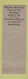 Matchbook Cover - VFW Purple Heart Post Akron OH