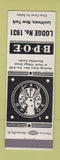 Matchbook Cover - Elks Lodge Levittown NY WHITE