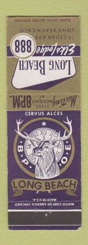 Matchbook Cover - Elks Lodge Long Beach CA