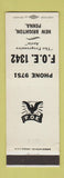 Matchbook Cover - Eagles Club New Brighton PA