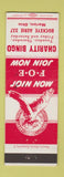 Matchbook Cover - Eagles Club Charity Bingo Marion OH Buckeye Aerie