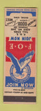 Matchbook Cover - Eagles Club Tall Corn Aerie Boone IA