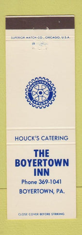Matchbook Cover - Boyertown Inn Rotary International Boyertown PA