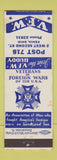 Matchbook Cover - VFW Post 718 Xenia OH WEAR