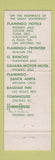 Matchbook Cover - Flamingo Hotels Motor Hotels