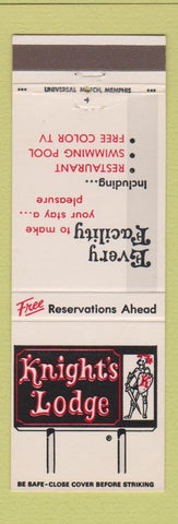 Matchbook Cover - Knight's Lodge Grenada MS