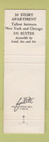 Matchbook Cover - Winton Place Lakewood OH