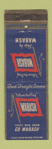 Matchbook Cover - Wabash Railroad WORN