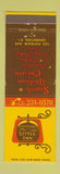 Matchbook Cover - Little Inn Italian Restaurant Johnston RI