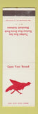 Matchbook Cover - Turkey Run Inn State Park Marshall IN
