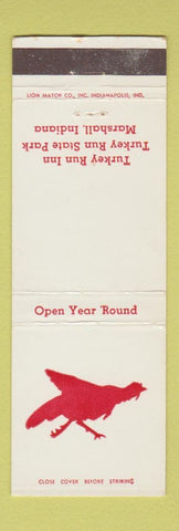 Matchbook Cover - Turkey Run Inn State Park Marshall IN