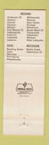 Matchbook Cover - Lucky Steer Family Restaurants MI IN OH WEAR