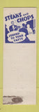 Matchbook Cover - Wayne's Grill New Castle IN Great Dane Dog