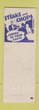 Matchbook Cover - Wayne's Grill New Castle IN Boxer Dog