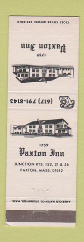 Matchbook Cover - Paxton Inn Paxton MA