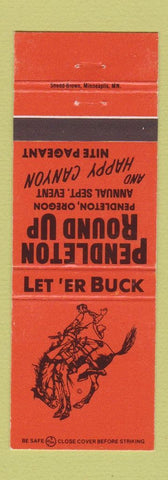 Matchbook Cover - Pendleton Round Up Rodeo? OR