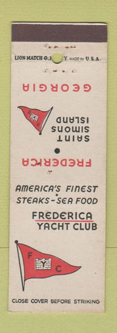 Matchbook Cover - Frederica Yacht Club Saint Simons Island GA
