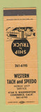 Matchbook Cover - Western Tach and Speedo Commerce CA