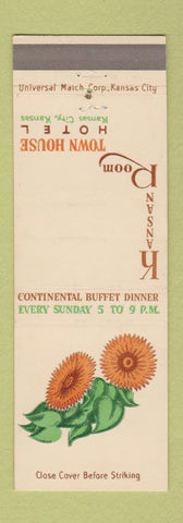 Matchbook Cover - Town House Hotel Kansas City KS