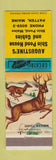 Matchbook Cover - Augustine's Shin Pond House and Cabins Patten ME