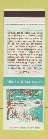 Matchbook Cover - National Parks Diamond Acadia