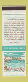 Matchbook Cover - National Parks Diamond Crater Lake
