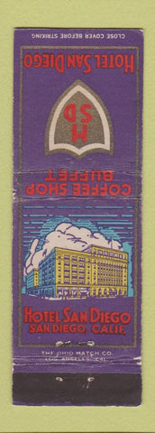 Matchbook Cover - Hotel San Diego CA