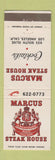 Matchbook Cover - Marcus Steak House Los Angeles CA