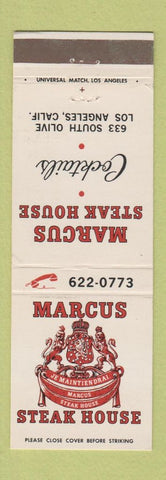 Matchbook Cover - Marcus Steak House Los Angeles CA